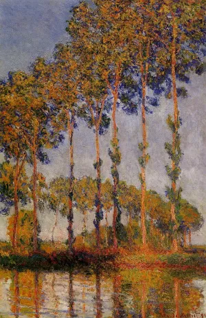 The painting A Row of Poplars