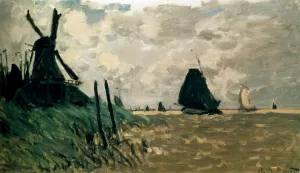 The painting A Windmill Near Zaandam