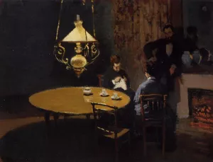 The painting An Interior After Dinner