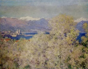Antibes - View of the Salis Gardens by Claude Monet - Hand-Painted Oil Painting Reproduction