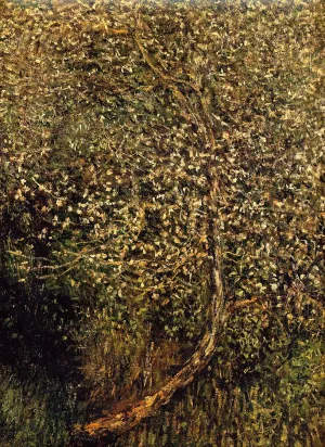 Apple Trees in Blossom by the Water by Claude Monet - Hand-Painted Oil Painting Reproduction