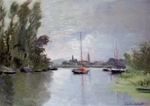 The painting Argenteuil Seen from the Small Arm of the Seine