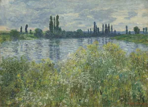 Banks of the Seine,Vetheuil by Claude Monet - Hand-Painted Oil Painting Reproduction