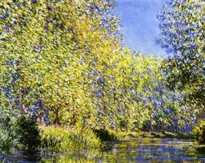 Bend in the River Epte by Claude Monet - Hand-Painted Oil Painting Reproduction