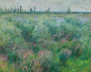 Berges De La Seine Pres De Vetheuil by Claude Monet - Hand-Painted Oil Painting Reproduction