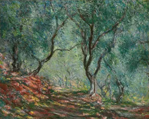 Bois d'oliviers au jardin Moreno by Claude Monet - Hand-Painted Oil Painting Reproduction