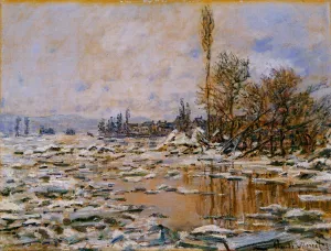 The painting Breakup of Ice, Grey Weather