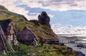 Cabins ar Sainte-Adresse by Claude Monet - Hand-Painted Oil Painting Reproduction
