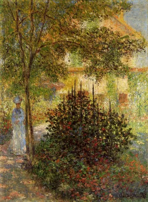 The painting Claude Monet Camille Monet in the Garden at the House in Argenteuil