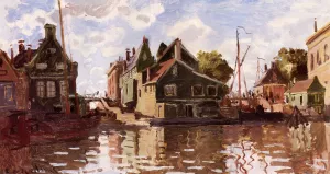The painting Canal in Zaandam