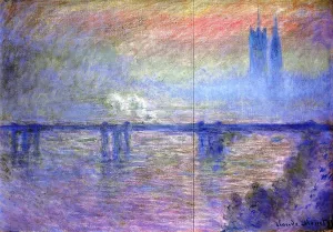Charing Cross Bridge 8 by Claude Monet - Hand-Painted Oil Painting Reproduction