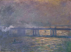 Charing Cross Bridge by Claude Monet - Hand-Painted Oil Painting Reproduction