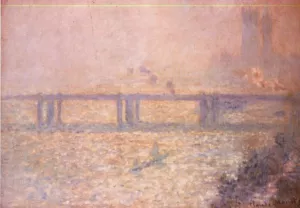 Charing Cross Bridge, London by Claude Monet - Hand-Painted Oil Painting Reproduction