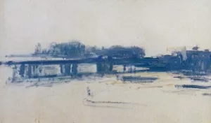 The painting Charing Cross Bridge Study