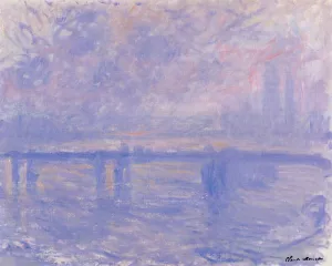 The painting Claude Monet Charing Cross Bridge