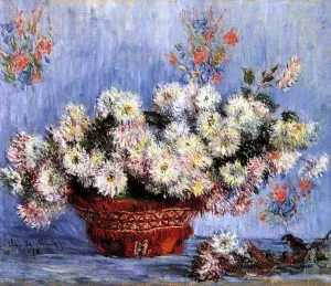 The painting Chrysanthemums 4