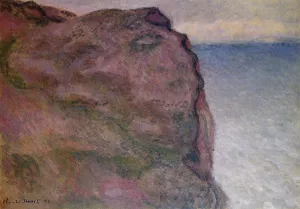 The painting Claude Monet Cliff at Petit Ailly, at Varengeville