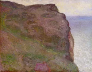 The painting Claude Monet Cliff at Petit Ailly in Grey Weather