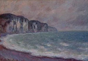 The painting Claude Monet Cliff at Pourville