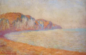 The painting Claude Monet Cliff at Pourville in the Morning
