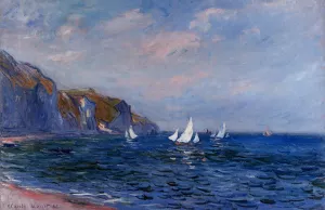 The painting Cliffs and Sailboats at Pourville