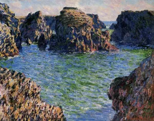 The painting Claude Monet Coming Into Port-Goulphar, Belle-Ile