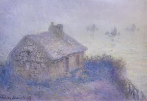 The painting Customs House at Varengeville in the Fog also known as Blue Effect