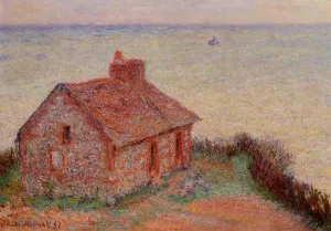 Customs House, Rose Effect by Claude Monet - Hand-Painted Oil Painting Reproduction
