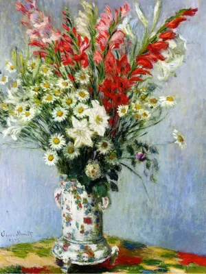 Daisies by Claude Monet - Hand-Painted Oil Painting Reproduction
