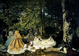 The painting Claude Monet Dejeuner Sur L'Herbe A Chailly