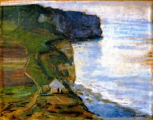 Etretat, the Cap d'Antifer by Claude Monet - Hand-Painted Oil Painting Reproduction