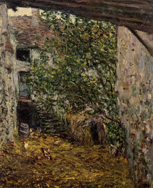 The painting Claude Monet Farmyard