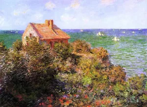 The painting Claude Monet Fisherman's Cottage at Varengeville