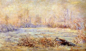 Frost by Claude Monet - Hand-Painted Oil Painting Reproduction