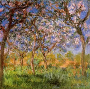 Giverny in Springtime by Claude Monet - Hand-Painted Oil Painting Reproduction