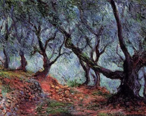 The painting Grove of Olive Trees in Bordighera