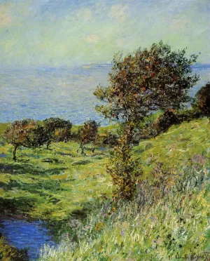 The painting Claude Monet Gust of Wind