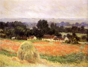 The painting Claude Monet Haystack at Giverny