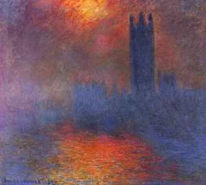 The painting Houses of Parliament, Effect of Sunlight in the Fog