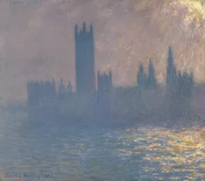 The painting Claude Monet Houses of Parliament, Sunlight Effect