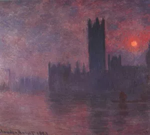 The painting Claude Monet Houses of Parliament