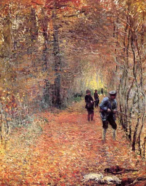 The painting Claude Monet Hunting also known as The Shoot