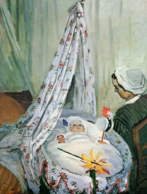 The painting Claude Monet Jean Monet in His Cradle