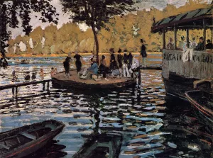 The painting Claude Monet La Grenouillere