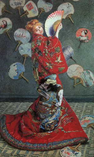 La Japonaise by Claude Monet - Hand-Painted Oil Painting Reproduction