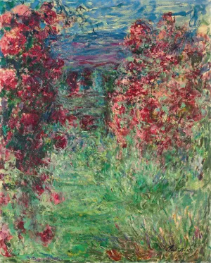 La maison dans les roses by Claude Monet - Hand-Painted Oil Painting Reproduction