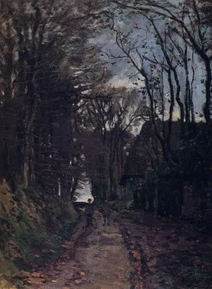 The painting Claude Monet Lane in Normandy