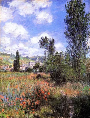 Lane in the Poppy Fields, Ile Saint-Martin by Claude Monet - Hand-Painted Oil Painting Reproduction