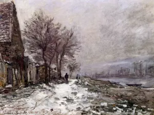 The painting Lavacourt in Winter