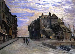 Le Lieutenance at Honfleur by Claude Monet - Hand-Painted Oil Painting Reproduction